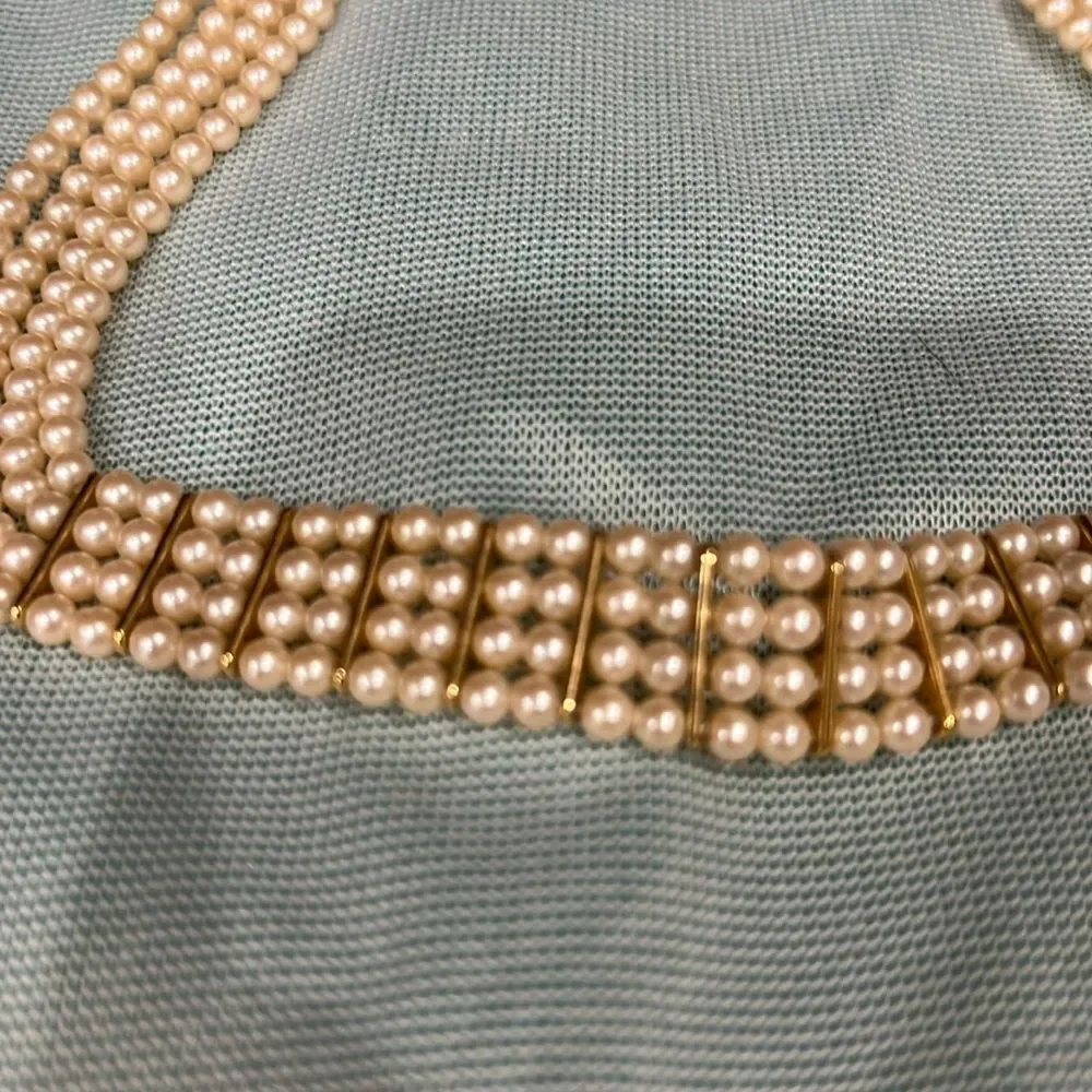 Monet Cream Necklace Elegant Jewelry